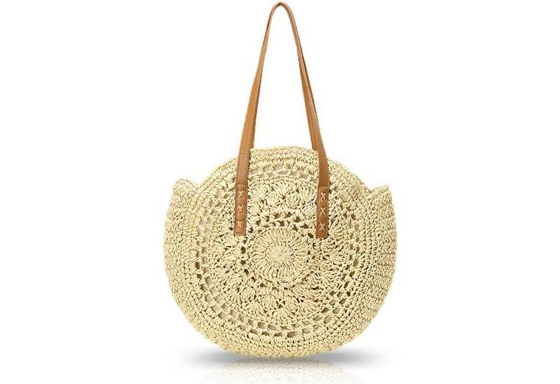 LuxusKollektion Strandtasche Stroh Handtasche Damen Sommer Tasche Umhängetasche Strand Boho Shopper von LuxusKollektion