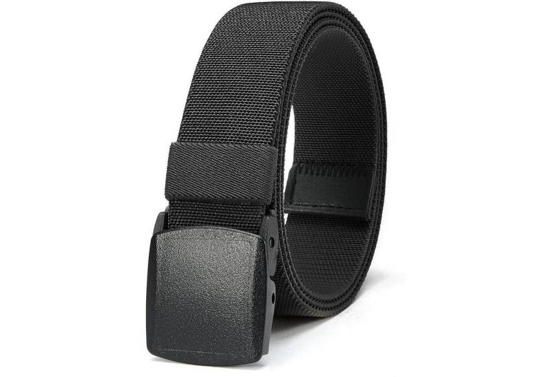 LuxusKollektion Stretchgürtel Gürtel Elastisch Herren Schwarz Taille 70-85cm (Gesamtlänge 105cm) von LuxusKollektion