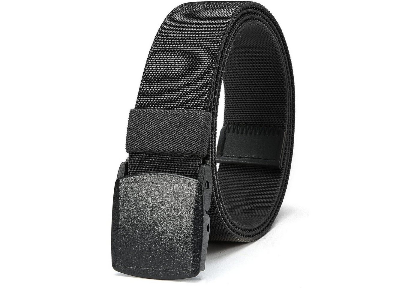 LuxusKollektion Stretchgürtel Gürtel Herren Stretch Schwarz Taille 100-115cm (Gesamtlänge 135cm) von LuxusKollektion