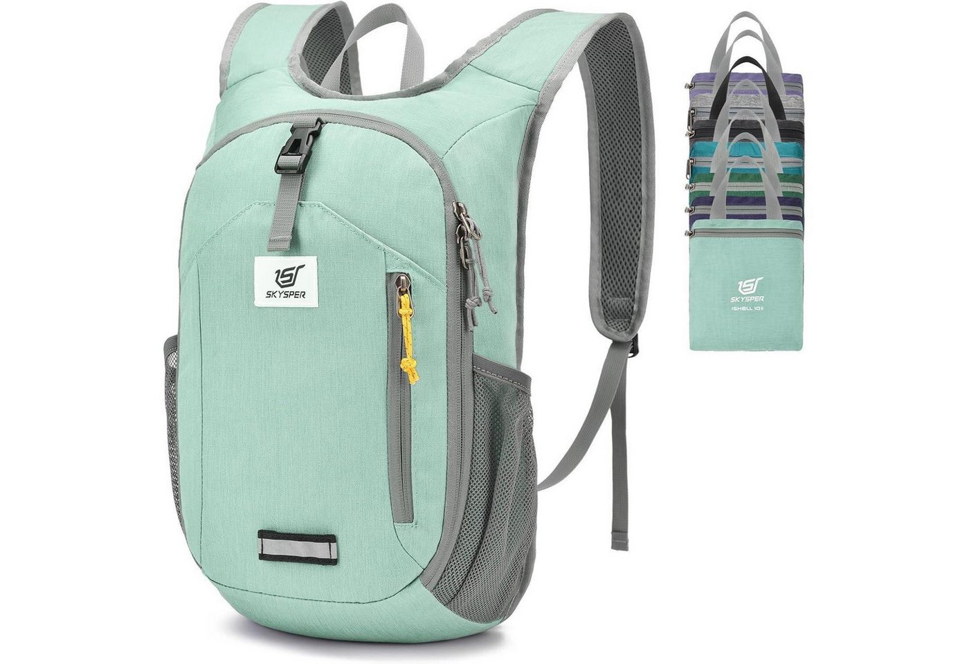 LuxusKollektion Tagesrucksack Rucksack 10L Faltbar Daypack Wanderrucksack Ishell10ii-mintgrün LuxusKollektion Tagesrucksack Rucksack 10L Faltbar Daypack Wanderrucksack Ishell10ii-mintgrün von LuxusKollektion