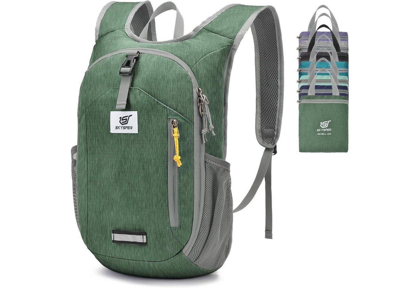 LuxusKollektion Tagesrucksack Rucksack 10L faltbar Daypack Wanderrucksack Ishell10ii-grün LuxusKollektion Tagesrucksack Rucksack 10L faltbar Daypack Wanderrucksack Ishell10ii-grün von LuxusKollektion