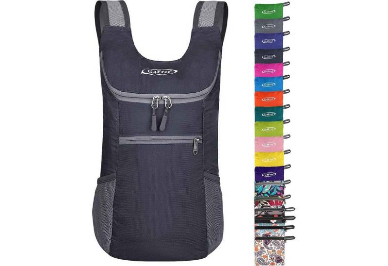 LuxusKollektion Tagesrucksack Rucksack 11l Wandern Radfahren Mehrzweck Damen Herren Grau von LuxusKollektion