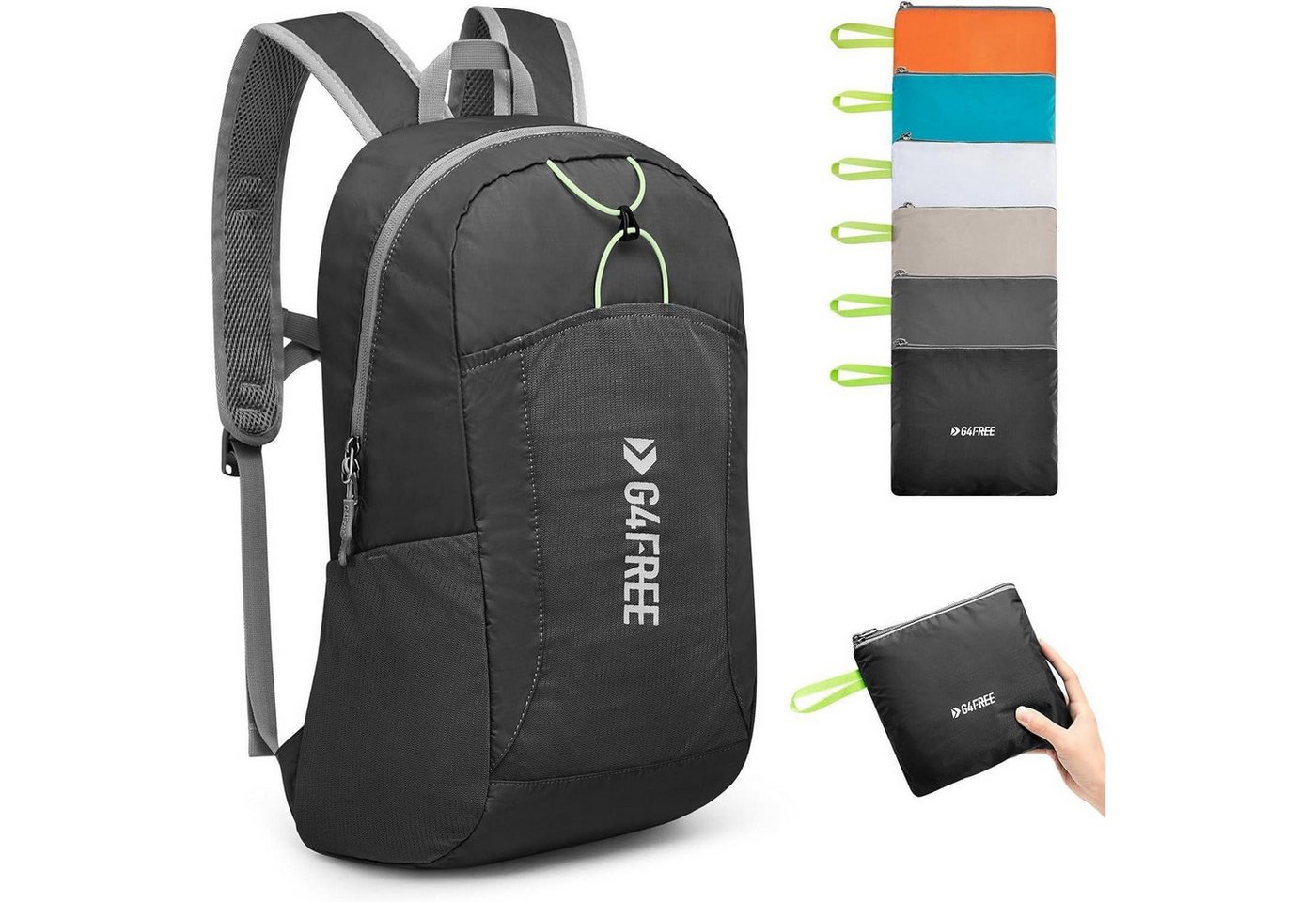 LuxusKollektion Tagesrucksack Rucksack 25L Faltbar Unisex Wasserdicht Trekking Schwarz LuxusKollektion Tagesrucksack Rucksack 25L Faltbar Unisex Wasserdicht Trekking Schwarz von LuxusKollektion