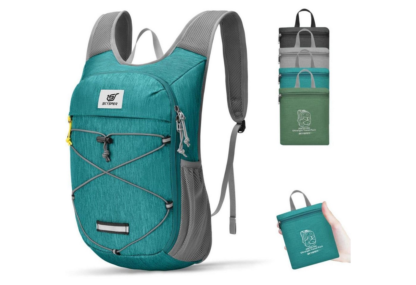 LuxusKollektion Tagesrucksack Rucksack Damen 10L Tagesrucksack Wanderrucksack Iminix10ii-türkis LuxusKollektion Tagesrucksack Rucksack Damen 10L Tagesrucksack Wanderrucksack Iminix10ii-türkis von LuxusKollektion