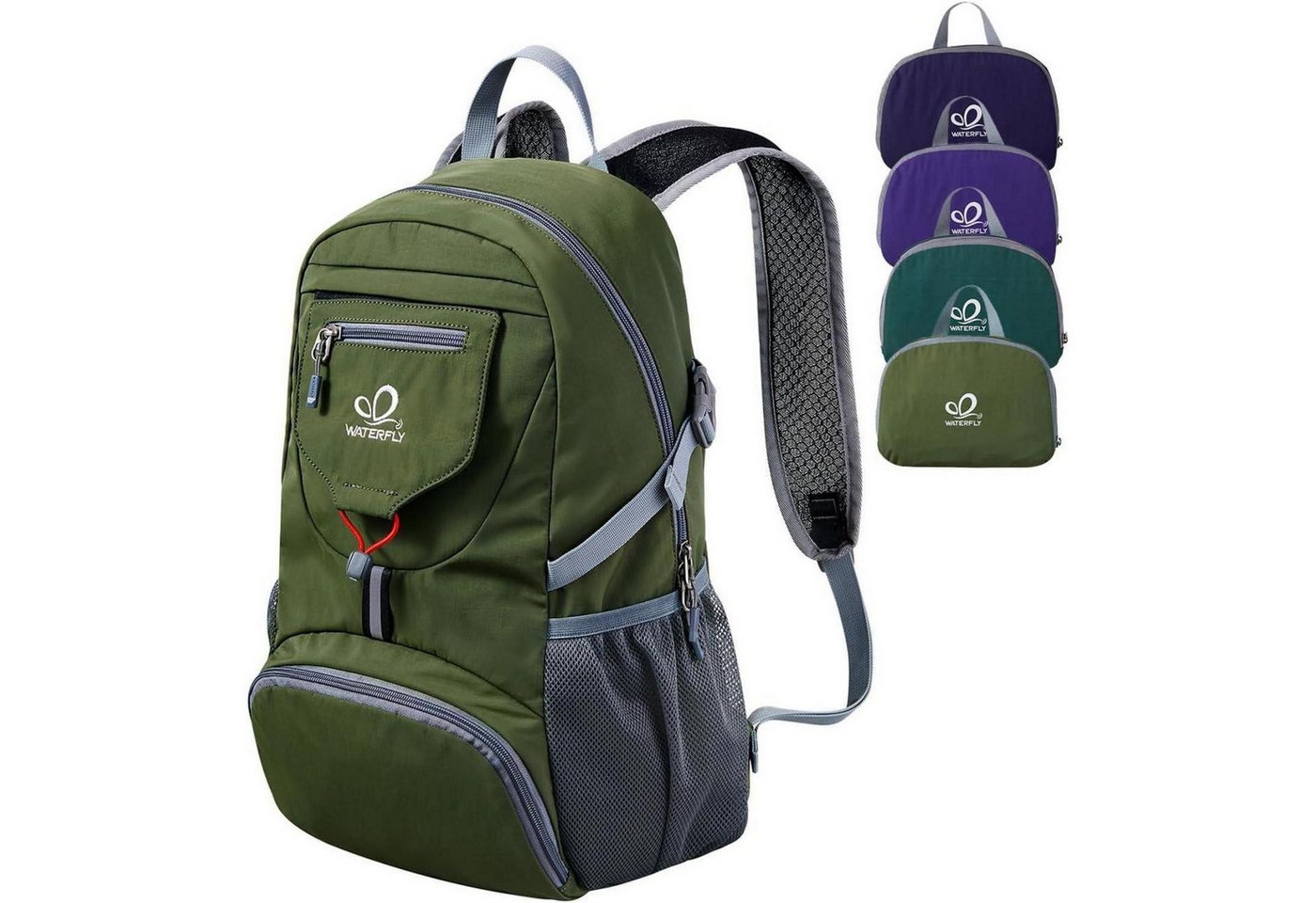 LuxusKollektion Tagesrucksack Rucksack Ultraleicht Faltbar 20L Klein Trekking Herren Armeegrün LuxusKollektion Tagesrucksack Rucksack Ultraleicht Faltbar 20L Klein Trekking Herren Armeegrün von LuxusKollektion