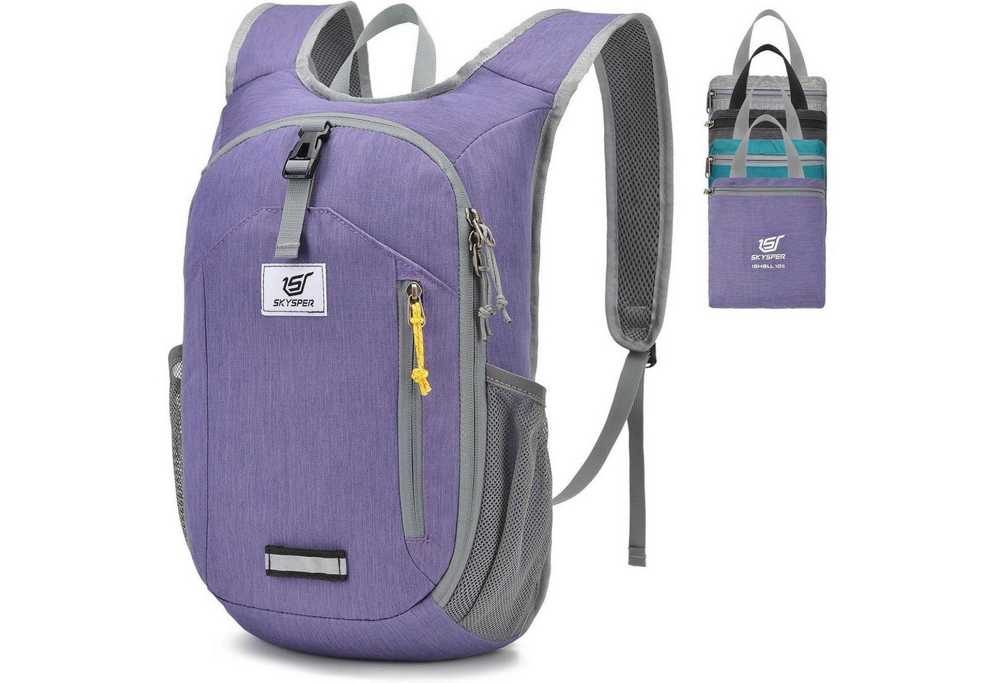 LuxusKollektion Tagesrucksack Rucksack Wanderrucksack Tagesrucksack 10L faltbar Ishell10ii-lila LuxusKollektion Tagesrucksack Rucksack Wanderrucksack Tagesrucksack 10L faltbar Ishell10ii-lila von LuxusKollektion