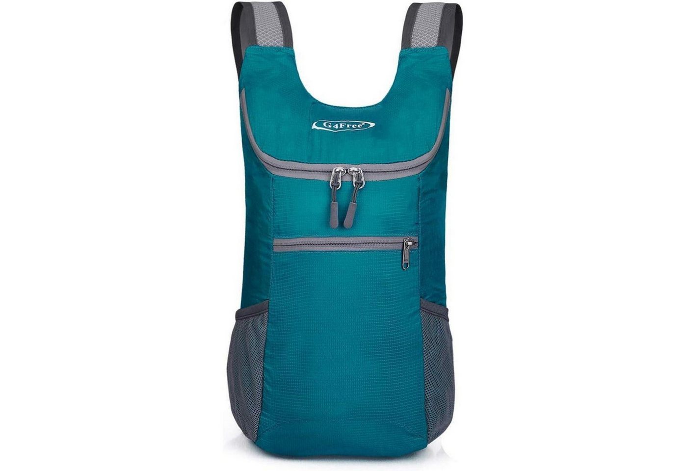 LuxusKollektion Tagesrucksack Rucksack faltbar ultraleicht 11 l Mehrzweck Damen Herren Pfauenblau von LuxusKollektion