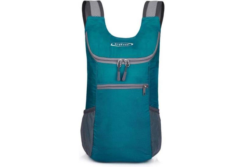 LuxusKollektion Tagesrucksack Rucksack faltbar ultraleicht 11 l Mehrzweck Damen Herren Pfauenblau von LuxusKollektion