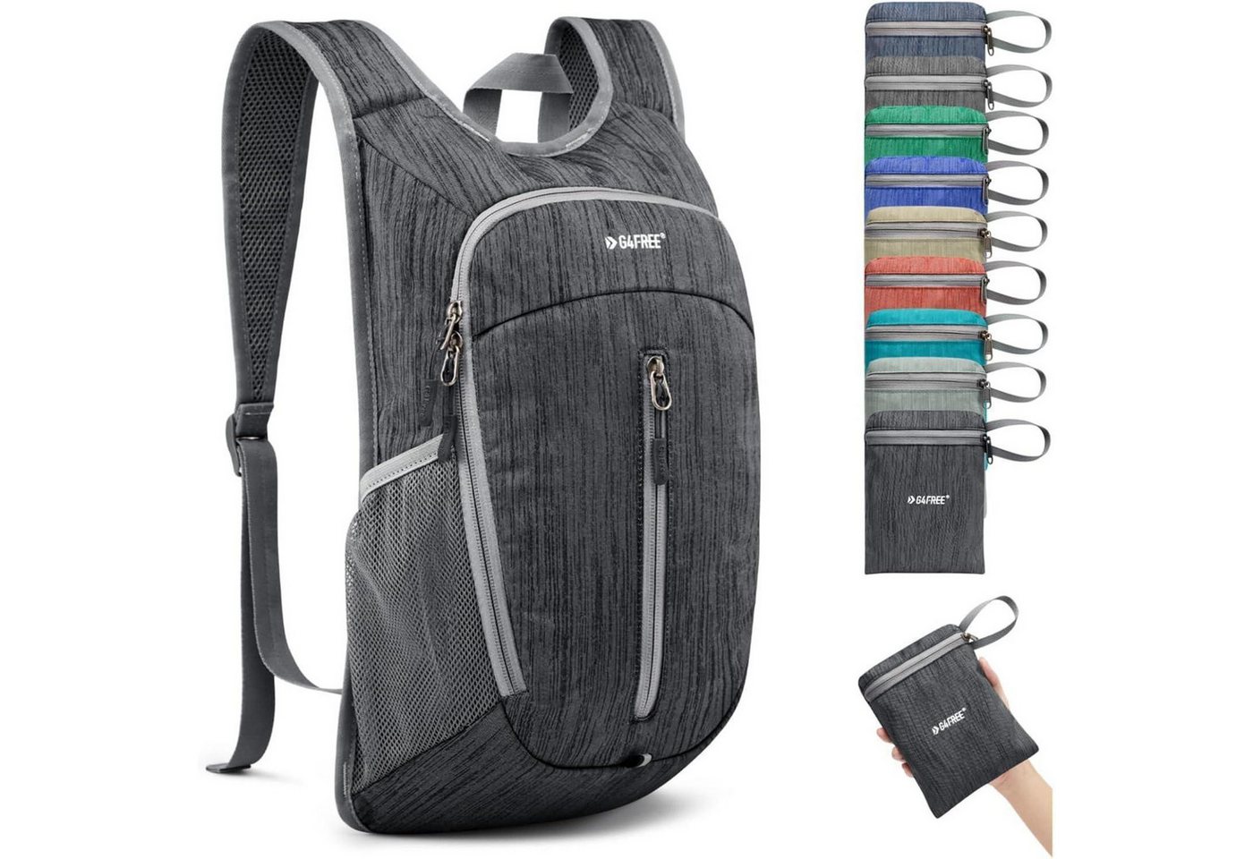 LuxusKollektion Tagesrucksack Wanderrucksack kleiner faltbar leicht Tagesrucksack Schwarz 10L LuxusKollektion Tagesrucksack Wanderrucksack kleiner faltbar leicht Tagesrucksack Schwarz 10L von LuxusKollektion