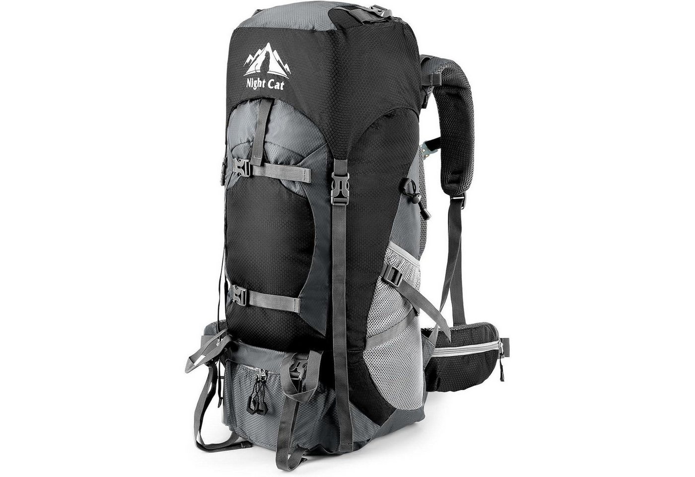 LuxusKollektion Trekkingrucksack Night Cat Trekkingrucksack 90L Herren Damen Schwarz LuxusKollektion Trekkingrucksack Night Cat Trekkingrucksack 90L Herren Damen Schwarz von LuxusKollektion