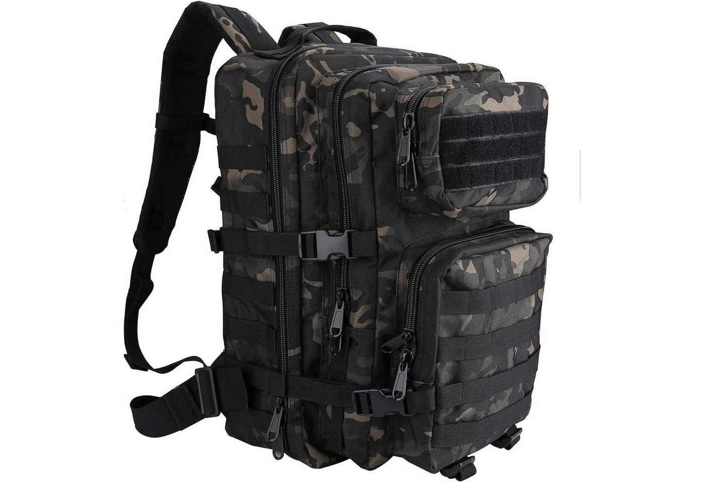 LuxusKollektion Trekkingrucksack Rucksack 40L Taktische Militär 3 Tage Assault Pack Outdoor Camoblack von LuxusKollektion