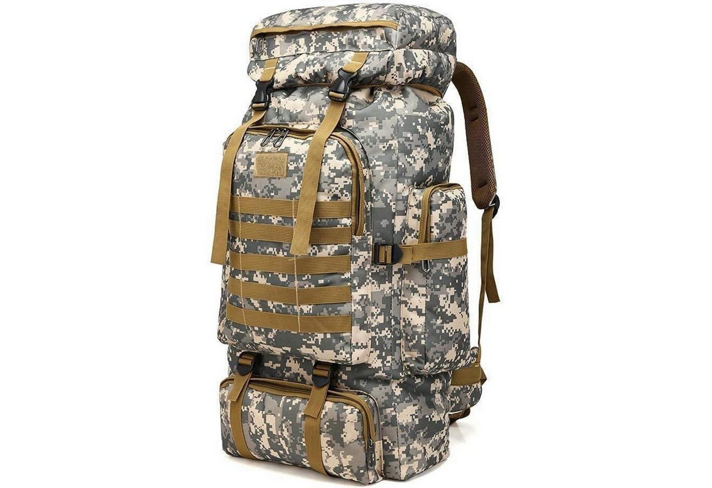LuxusKollektion Trekkingrucksack Rucksack 60L 80L Wanderrucksack Trekking Herren Damen Urban Camouflage LuxusKollektion Trekkingrucksack Rucksack 60L 80L Wanderrucksack Trekking Herren Damen Urban Camouflage von LuxusKollektion