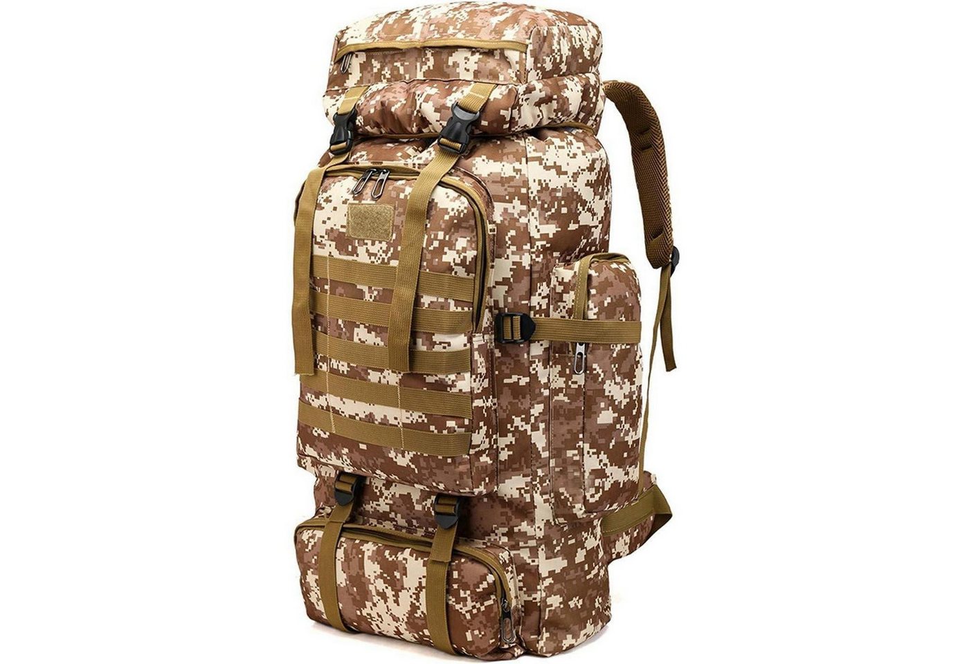 LuxusKollektion Trekkingrucksack Rucksack Wanderrucksack Trekkingrucksack 60L 80L Desert Camouflage LuxusKollektion Trekkingrucksack Rucksack Wanderrucksack Trekkingrucksack 60L 80L Desert Camouflage von LuxusKollektion