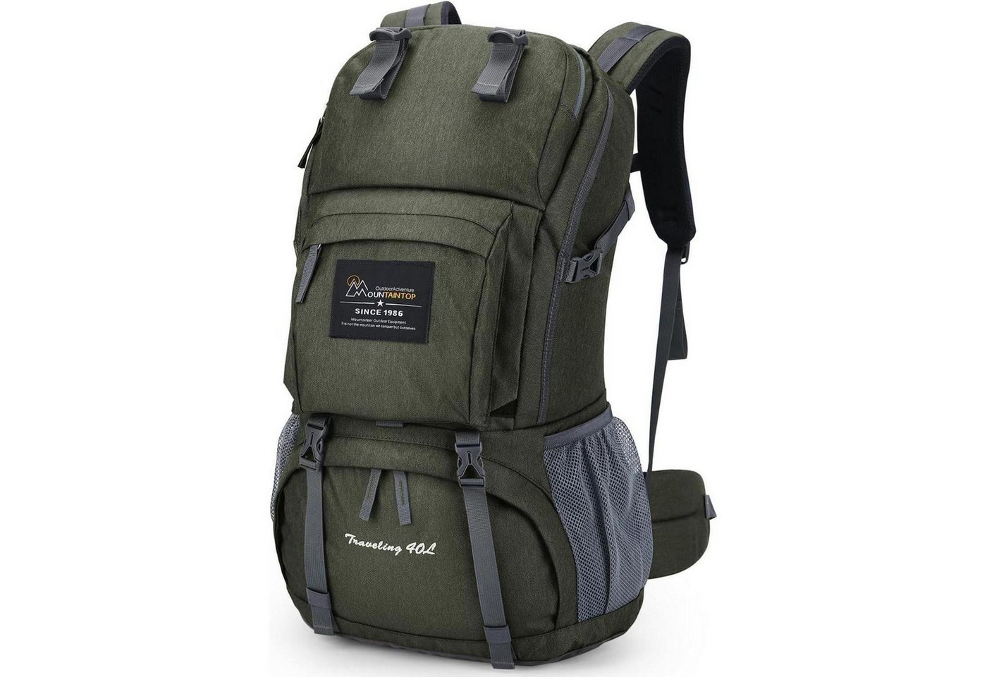 LuxusKollektion Trekkingrucksack Wanderrucksack Herren Damen Trekking Backpacking 40 Liter Grau Grün LuxusKollektion Trekkingrucksack Wanderrucksack Herren Damen Trekking Backpacking 40 Liter Grau Grün von LuxusKollektion