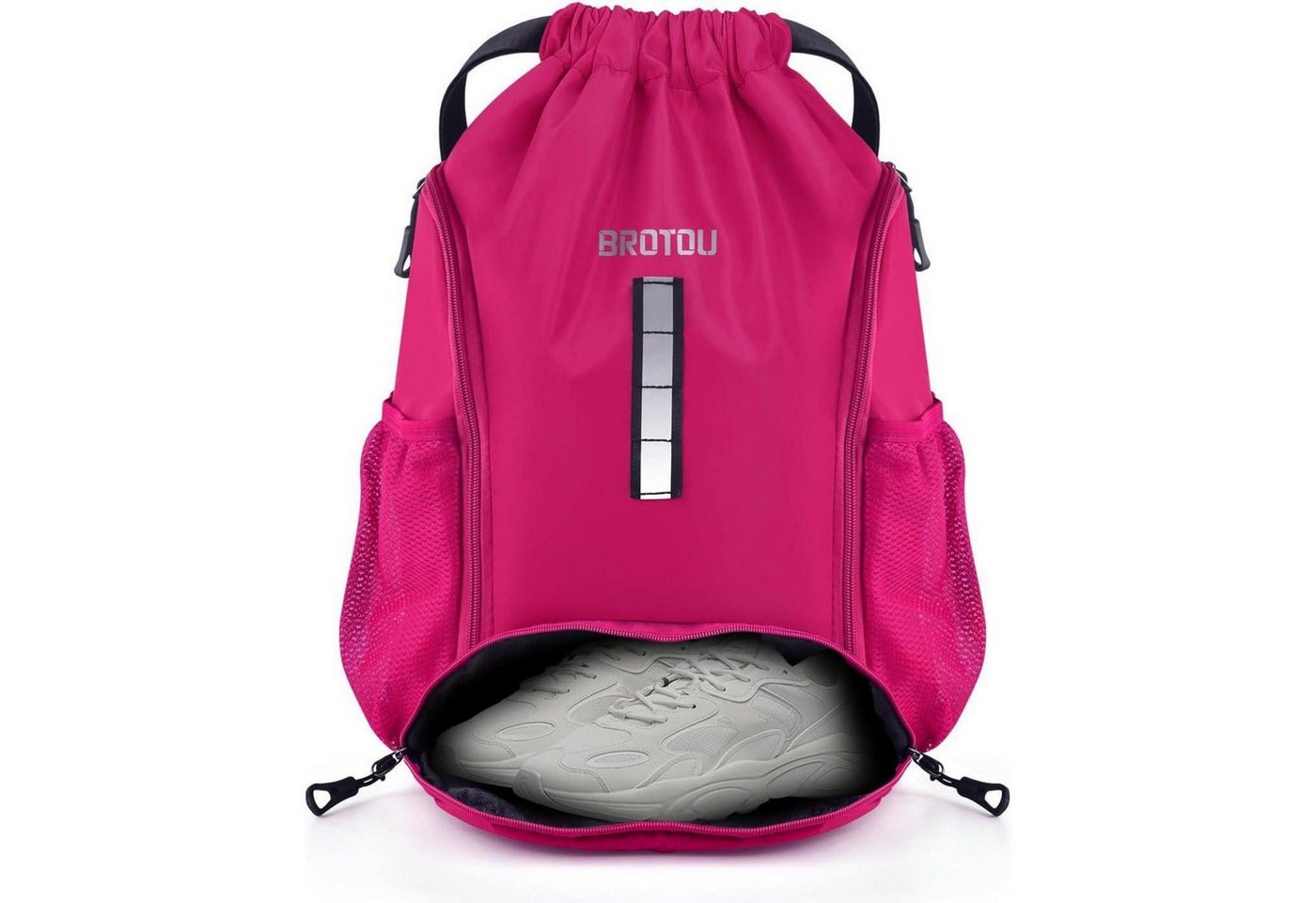 LuxusKollektion Turnbeutel Sportbeutel Turnbeutel Kordelzug Schuhfach Wasserfest Damen Magenta LuxusKollektion Turnbeutel Sportbeutel Turnbeutel Kordelzug Schuhfach Wasserfest Damen Magenta von LuxusKollektion