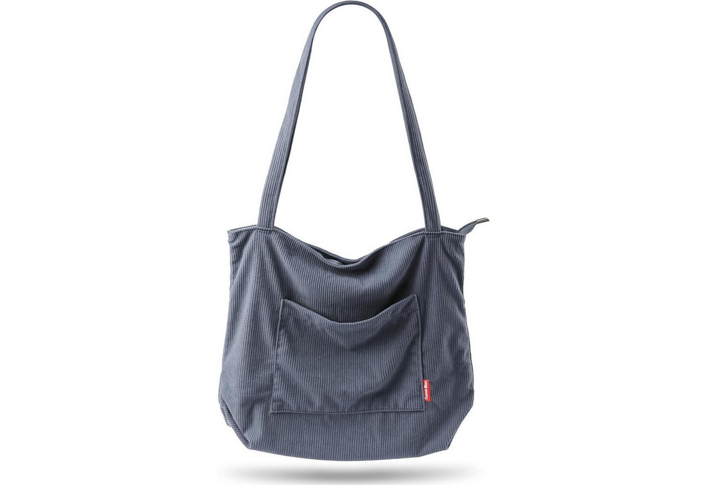 LuxusKollektion Umhängetasche Blau Cord Damen Umhängetasche Groß Tote Bag mit Reißverschluss LuxusKollektion Umhängetasche Blau Cord Damen Umhängetasche Groß Tote Bag mit Reißverschluss von LuxusKollektion