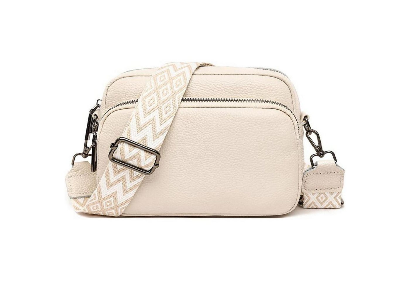 LuxusKollektion Umhängetasche Damen Handy Umhängetasche Echtes Leder Crossbody Bag Schultertasche 3 von LuxusKollektion
