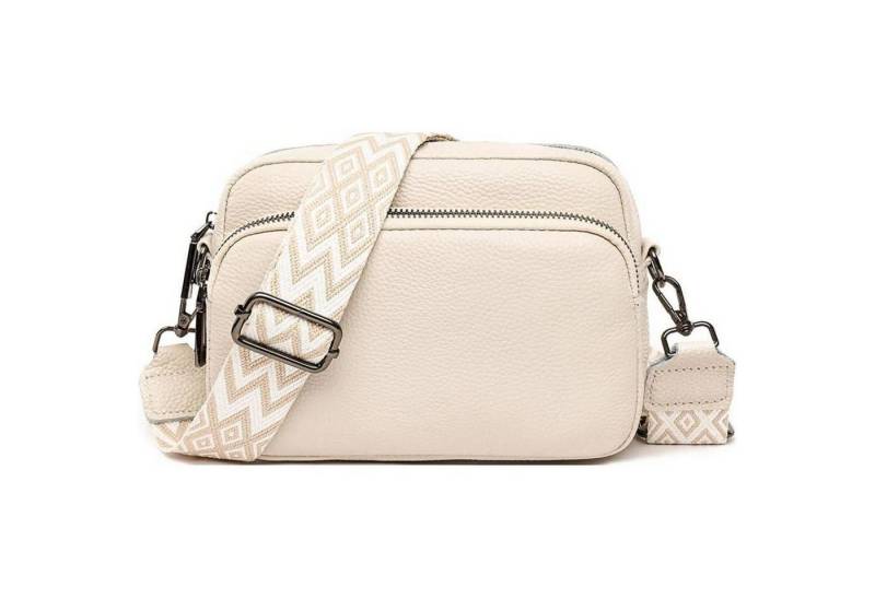 LuxusKollektion Umhängetasche Damen Handy Umhängetasche Echtes Leder Crossbody Bag Schultertasche 3 von LuxusKollektion