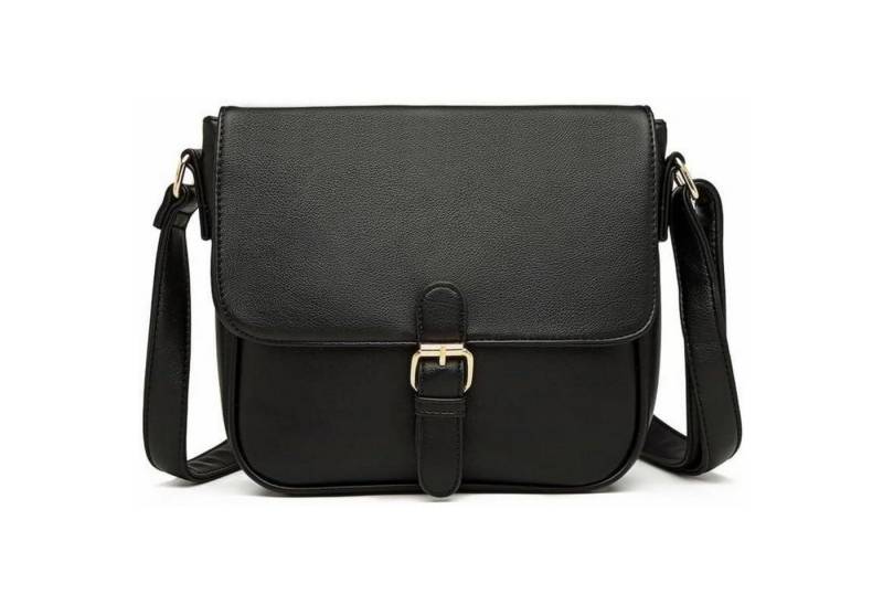 LuxusKollektion Umhängetasche Handtasche Damen Tragegriff Arbeit Einkaufen Reisen Schwarz von LuxusKollektion