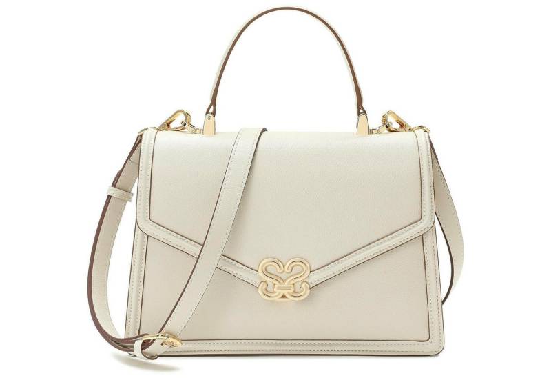 LuxusKollektion Umhängetasche Handtasche Umhängetasche Leder Schultergurt Damen Beige von LuxusKollektion