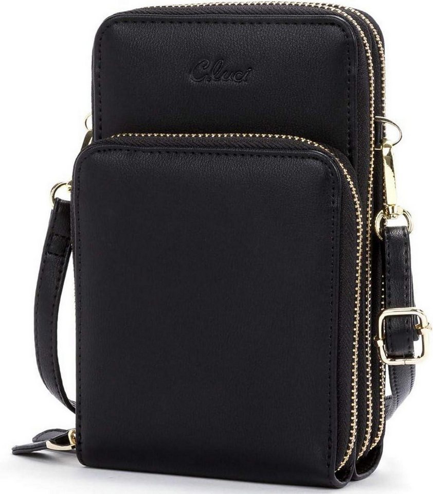LuxusKollektion Umhängetasche Handy Umhängetasche Damen Klein Crossbody Clutch Leder Geldbörse von LuxusKollektion