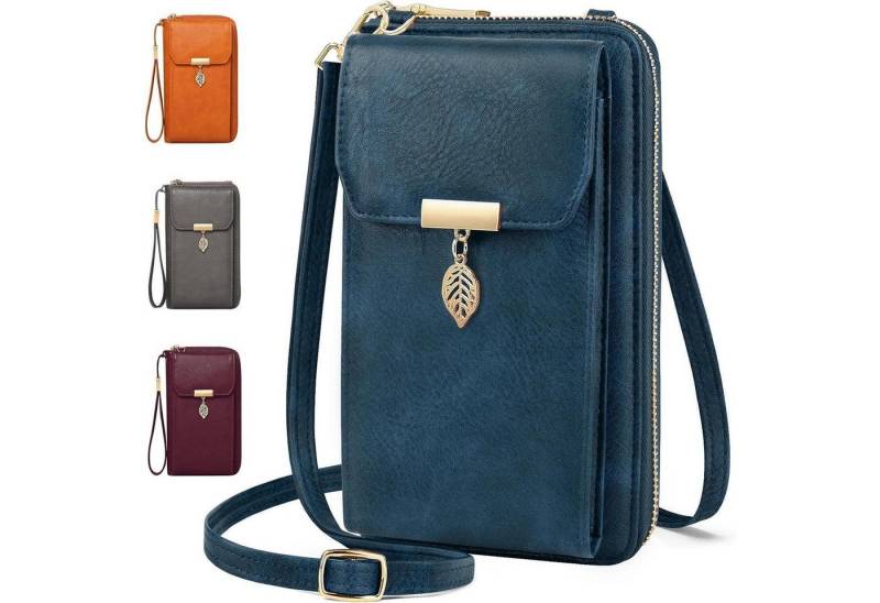 LuxusKollektion Umhängetasche Handytasche Geldbörse Umhängetasche RFID Schutz Damen Crossbody Leder von LuxusKollektion