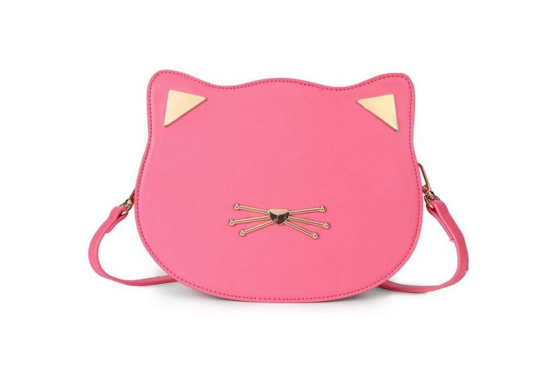 LuxusKollektion Umhängetasche Katze Geldbörse Anime Muster Mädchen Geschenke Fucsia von LuxusKollektion