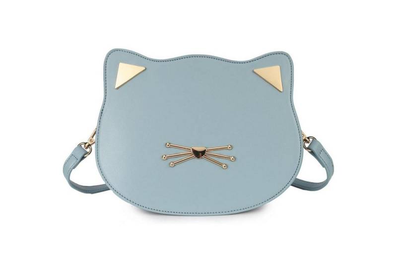 LuxusKollektion Umhängetasche Süße Katze Umhängetasche Mädchen Geschenk Blau Teenager von LuxusKollektion