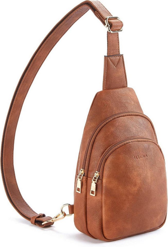 LuxusKollektion Umhängetasche Telena Sling Bag Damen Crossbody PU Leder Umhängetasche Braun LuxusKollektion Umhängetasche Telena Sling Bag Damen Crossbody PU Leder Umhängetasche Braun von LuxusKollektion