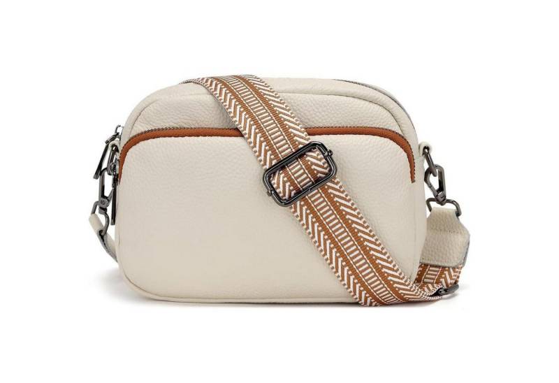 LuxusKollektion Umhängetasche Umhängetasche Damen Crossbody handtasche mittelgroß Goldene Hardware von LuxusKollektion
