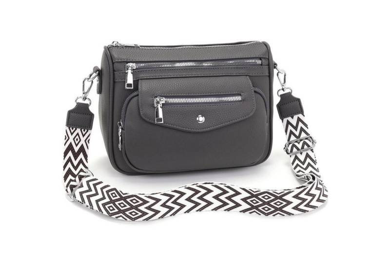 LuxusKollektion Umhängetasche Umhängetasche Damen Klein Crossbody Bag Handtasche 5 Taschen 7 Fächer von LuxusKollektion