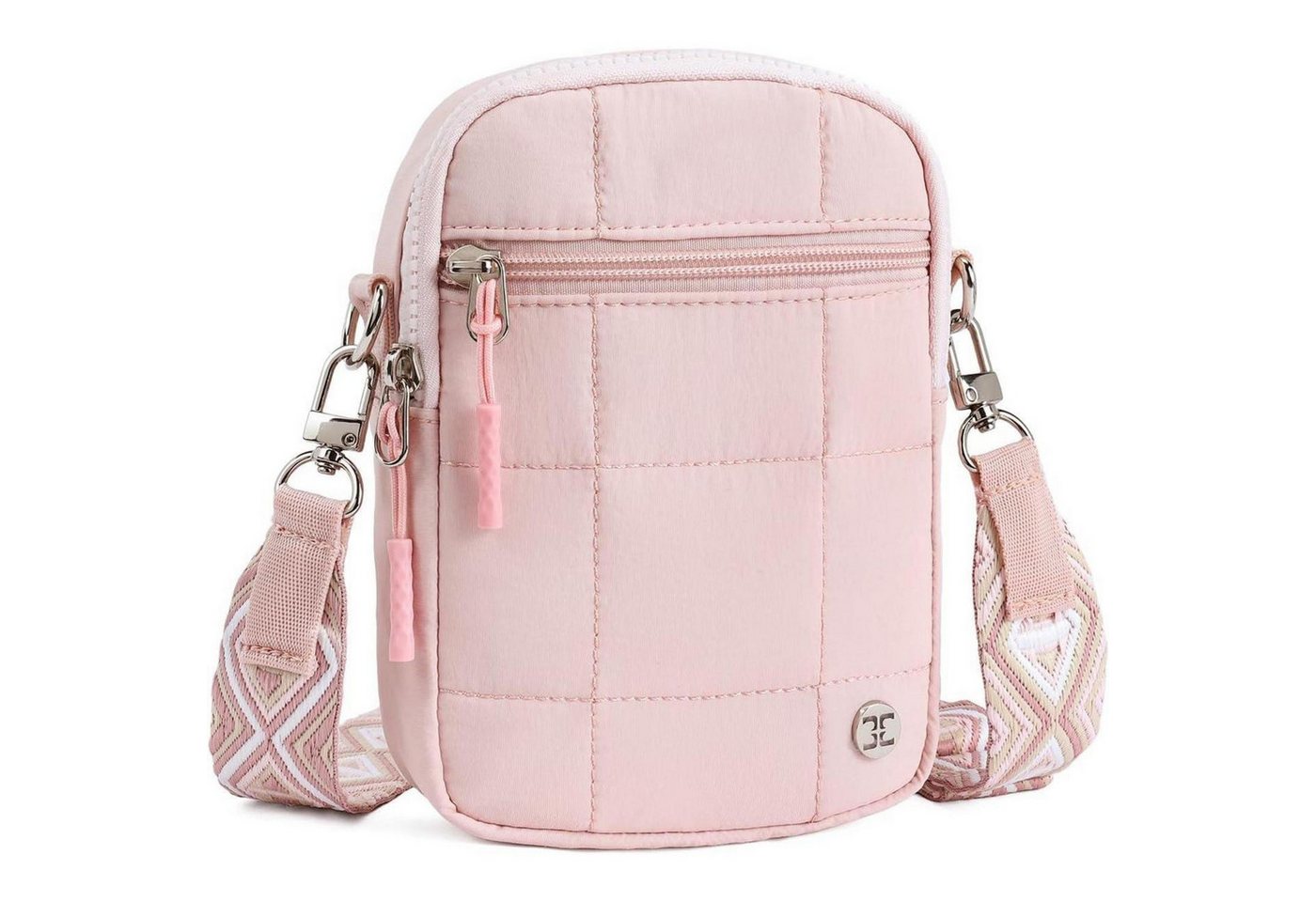 LuxusKollektion Umhängetasche Umhängetasche Damen Kunstleder Crossbody Geldbörse Riemen H-02-rosa von LuxusKollektion