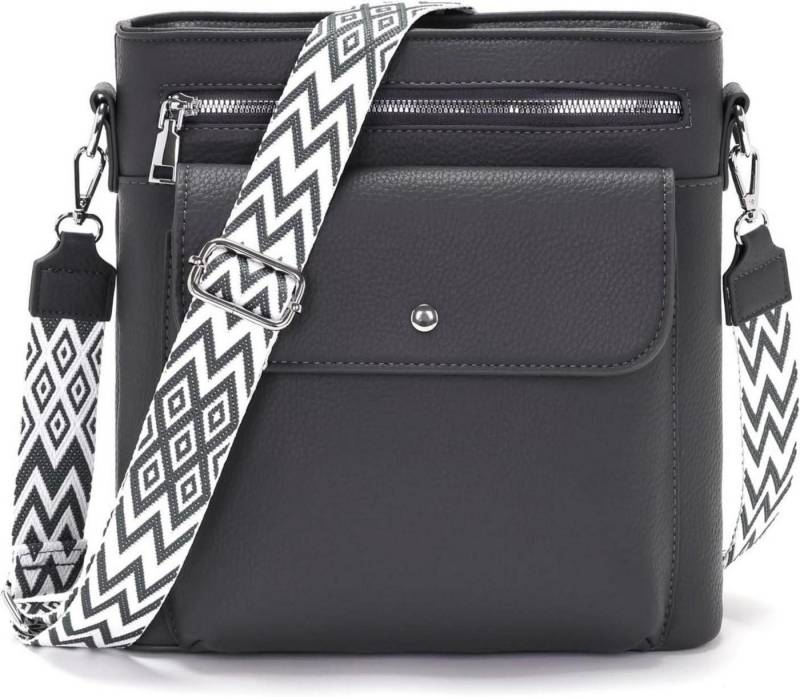 LuxusKollektion Umhängetasche Umhängetasche Damen Mittelgroß Crossbody 3 Reißverschlusstaschen LuxusKollektion Umhängetasche Umhängetasche Damen Mittelgroß Crossbody 3 Reißverschlusstaschen von LuxusKollektion