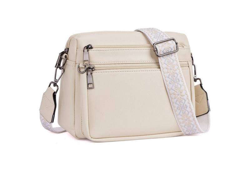 LuxusKollektion Umhängetasche Umhängetasche Damen Mittelgroß Leder Schultertasche Vegan Crossbody von LuxusKollektion