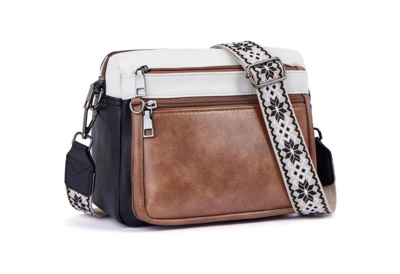 LuxusKollektion Umhängetasche Umhängetasche Damen Mittelgroß Leder Weich Breiter Gurt von LuxusKollektion