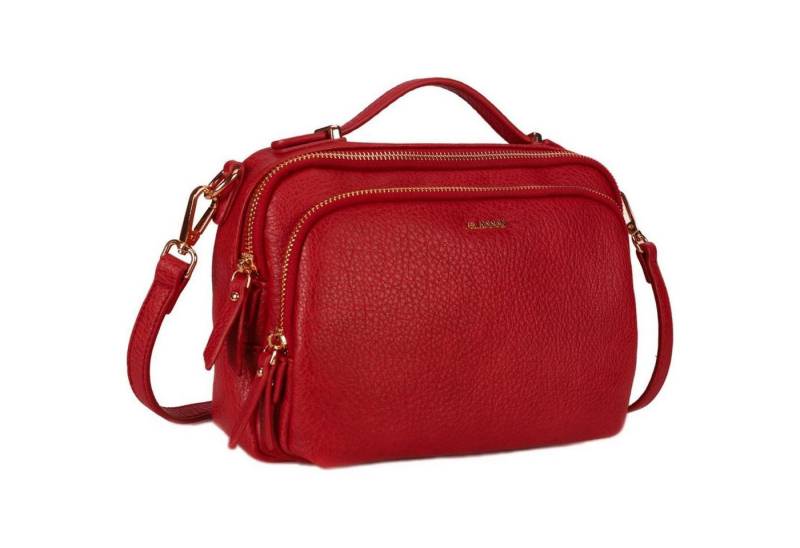 LuxusKollektion Umhängetasche Umhängetasche Damen Schultertasche Crossbody Leder Klein Rot-1 von LuxusKollektion