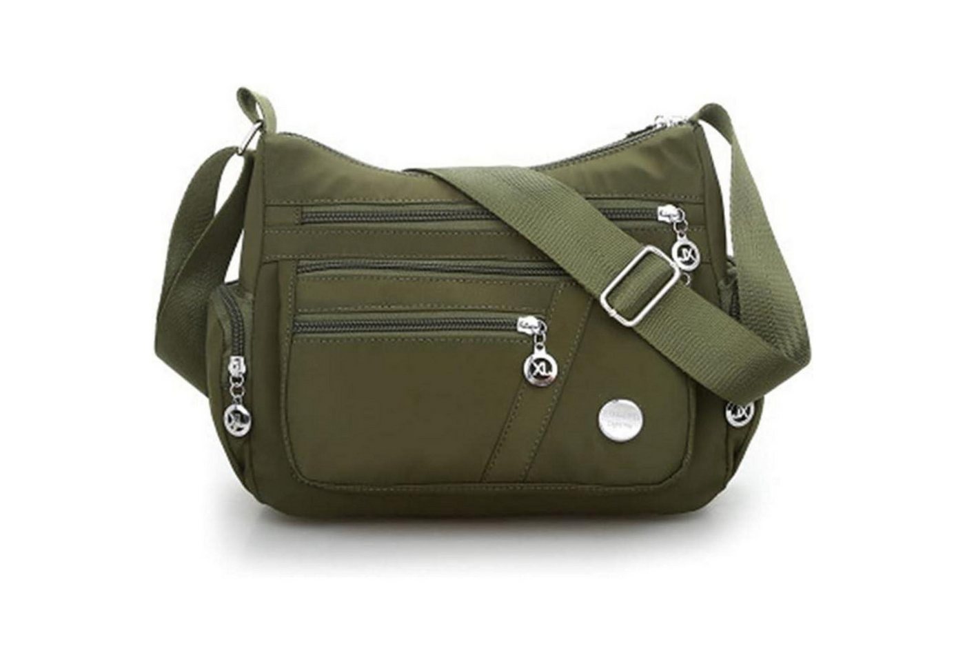 LuxusKollektion Umhängetasche Umhängetasche Nylon Crossbody Wasserdicht Anti Diebstahl M Armee-grün von LuxusKollektion