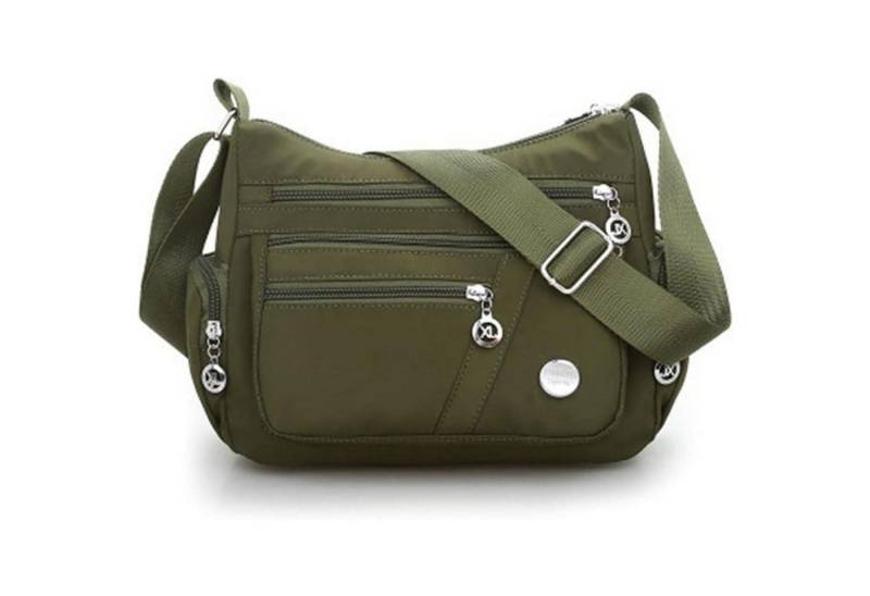 LuxusKollektion Umhängetasche Umhängetasche Nylon Crossbody Wasserdicht Anti Diebstahl M Armee-grün von LuxusKollektion