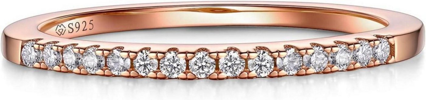 LuxusKollektion Verlobungsring Moissanit Verlobungsring Paar Rosegold 925 Silber Ehering Bandringe LuxusKollektion Verlobungsring Moissanit Verlobungsring Paar Rosegold 925 Silber Ehering Bandringe von LuxusKollektion