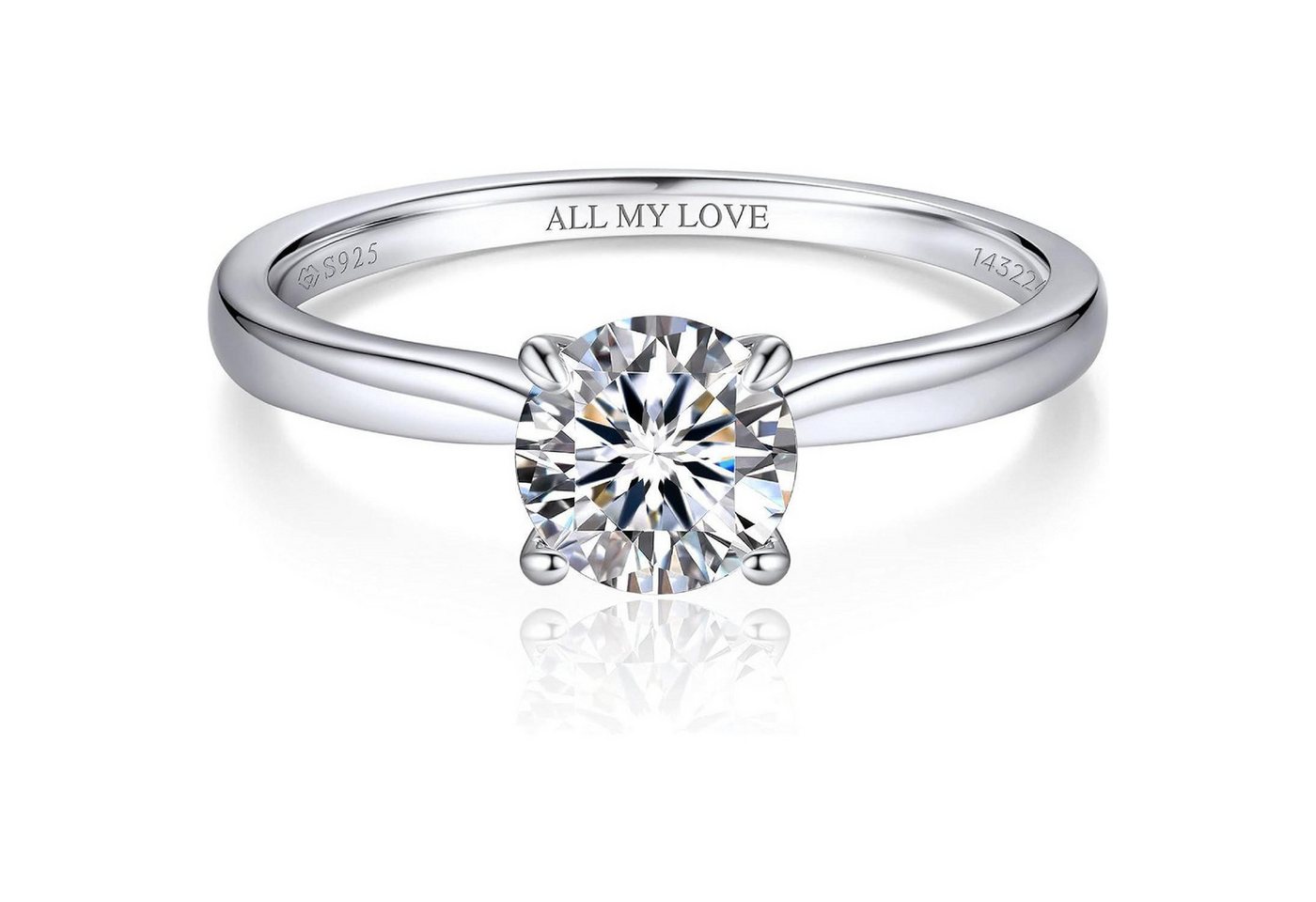 LuxusKollektion Verlobungsring Verlobungsring Damen 1-2 Karat 1-Karat Maßgeschneidert 60(18.9) von LuxusKollektion