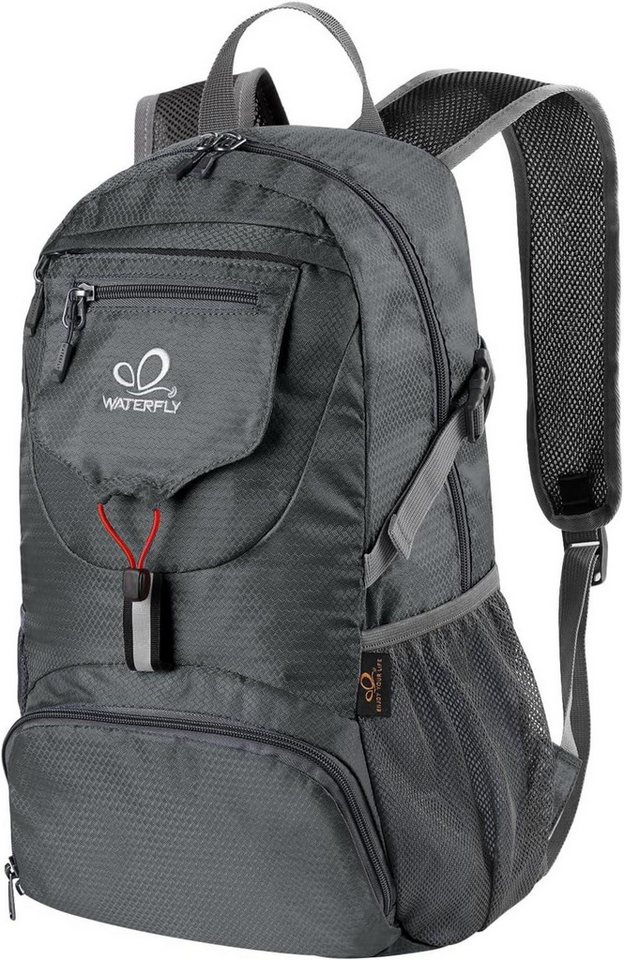 LuxusKollektion Wanderrucksack Ultraleichter Faltbarer 20L Rucksack Grau Outdoor Trekking Wandern von LuxusKollektion