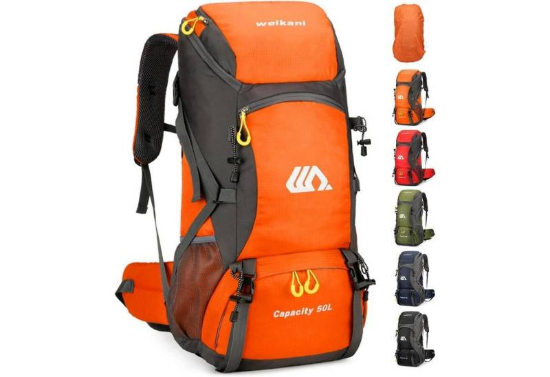 LuxusKollektion Wanderrucksack Wanderrucksack 50L Trekkingrucksack Regenhülle Wasserdicht von LuxusKollektion