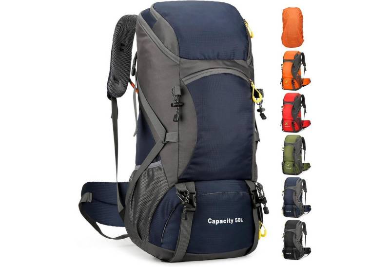 LuxusKollektion Wanderrucksack Wanderrucksack 50L Trekkingrucksack Regenhülle wasserdicht von LuxusKollektion