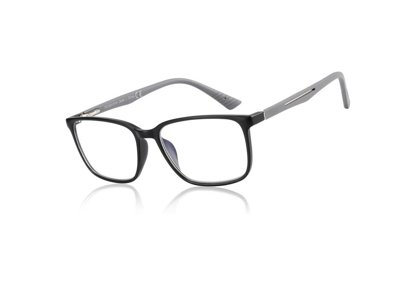 LuxusKollektion Wayfarer Blaulichtfilter Lesebrille Herren Eckige Rahmen Anti-Glanz Sportschutz von LuxusKollektion