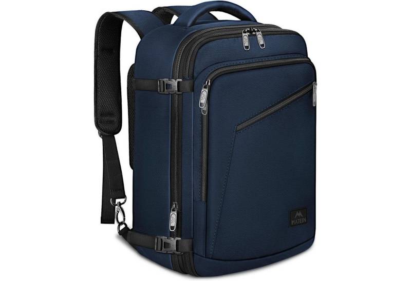 LuxusKollektion Weekender Rucksack Handgepäck Flugzeug 20L Daypack Herren Damen 40x20x25 Blau von LuxusKollektion