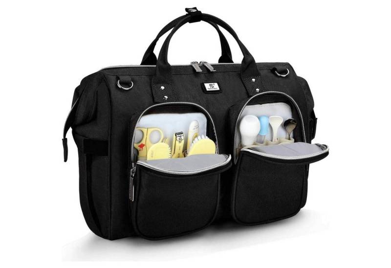 LuxusKollektion Wickeltasche Wickeltasche mit Wickelunterlage 2 Kinderwagen Haken multifunktional LuxusKollektion Wickeltasche Wickeltasche mit Wickelunterlage 2 Kinderwagen Haken multifunktional von LuxusKollektion