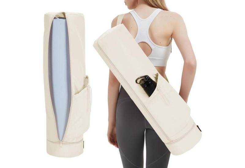 LuxusKollektion Yogatasche Yogatasche Damen mit Nassfach Flaschentasche Schultergurt Gym Yoga von LuxusKollektion