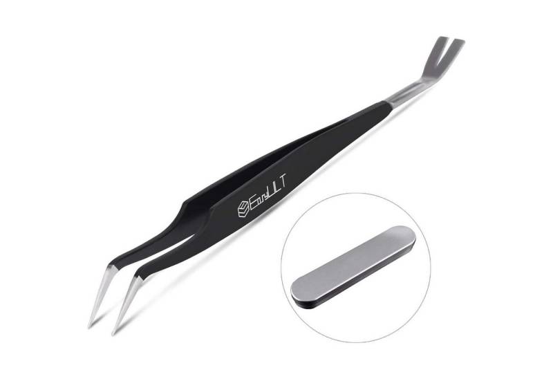 LuxusKollektion Zeckenpinzette Zeckenzange Edelstahl 2in1 Zeckenhaken Mensch Hund Kinder Schwarz-box von LuxusKollektion