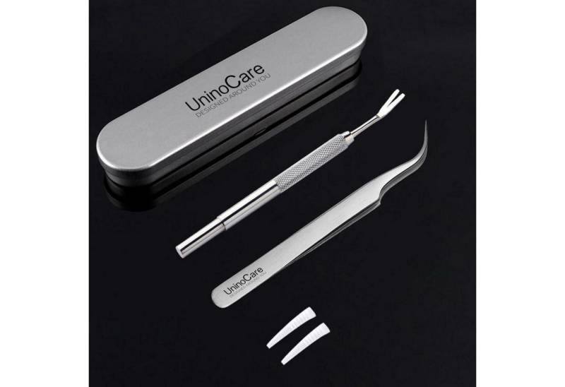 LuxusKollektion Zeckenpinzette Zeckenzange Set Edelstahl Pinzette Gabel Dose für Hunde Katzen von LuxusKollektion