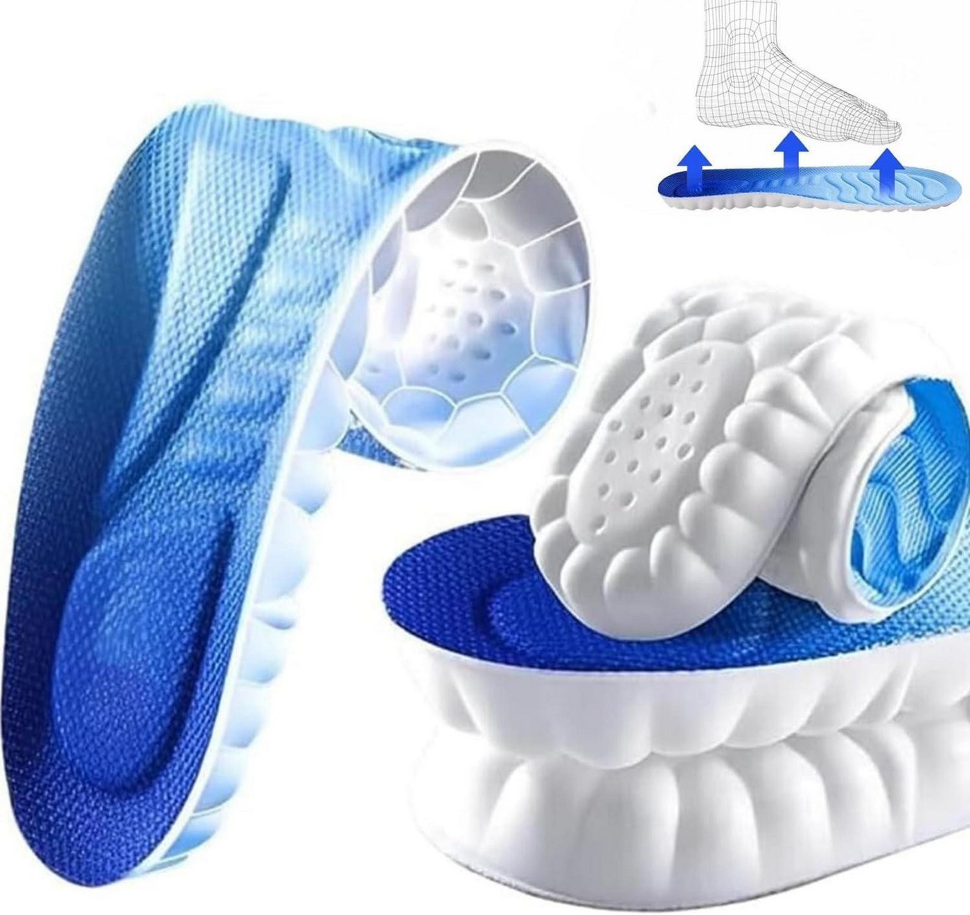 LuxusKollektion orthopädische Schuheinlagen Komfort Sport Einlegesohlen für Damen und Herren - Orthopädische von LuxusKollektion